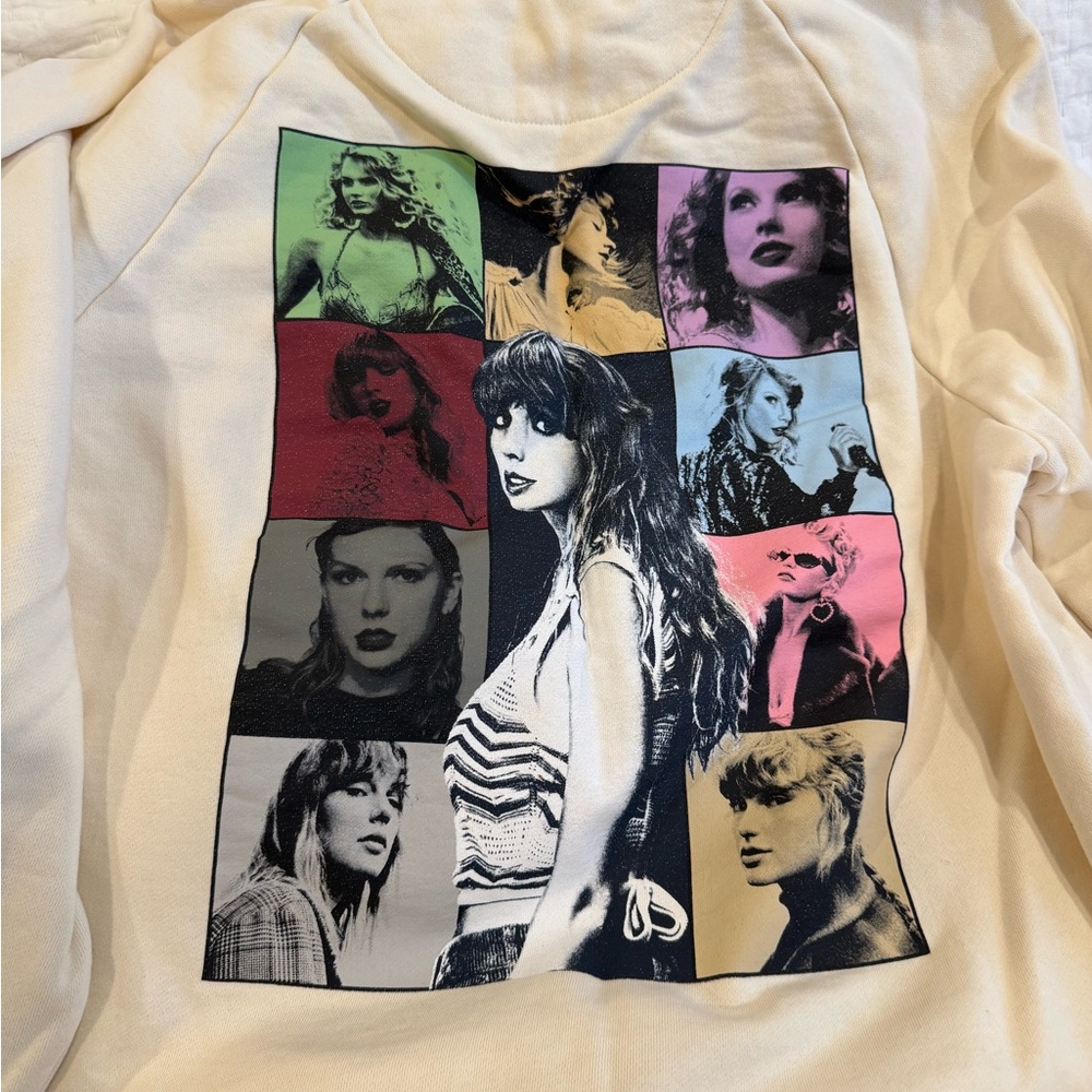 Women’s Taylor swift eras tour black  and Cream Sweatshirts - Picture 2 of 3